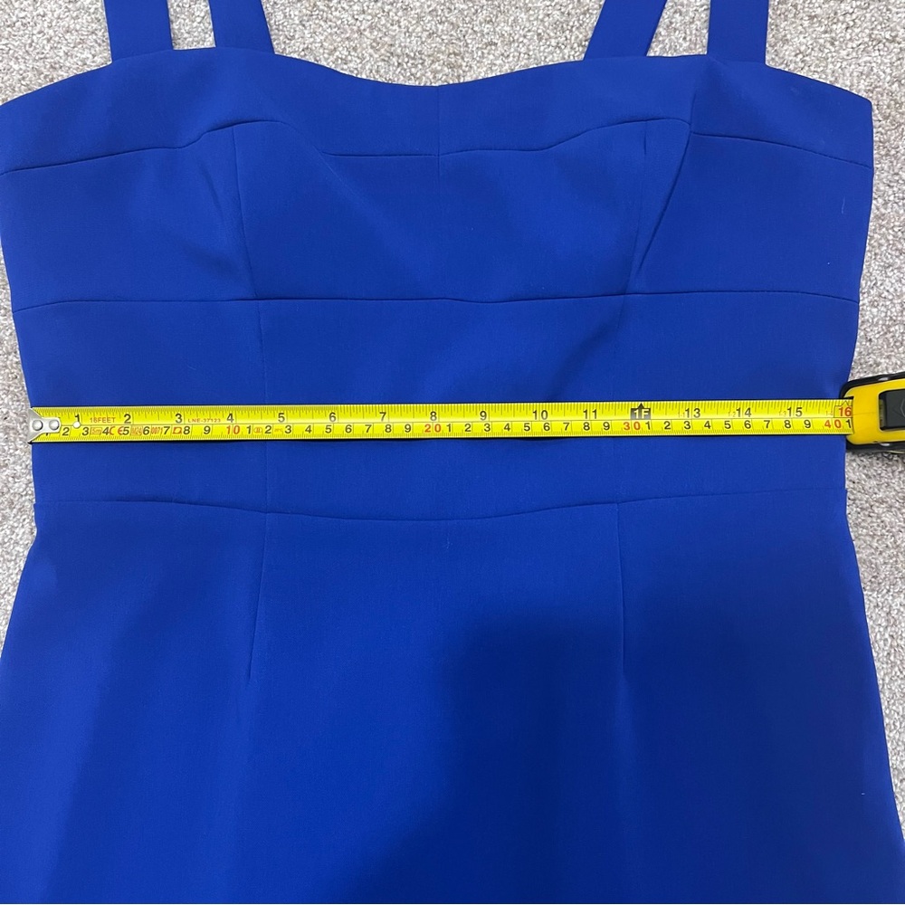 Laundry by Shelli Segal Sleeveless Midi Sheath Dress in Royal Blue, Cut Out, 10 - Picture 10 of 15